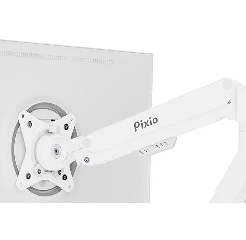 Pixio PS1S Wave White ホワイト Amazon.com: Pixio PS1S Wave White Single Monitor Arm Stand Desk